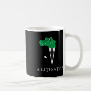 Ein Ankläger Alligator in Anzug Funny Anwalt Gesch Kaffeetasse