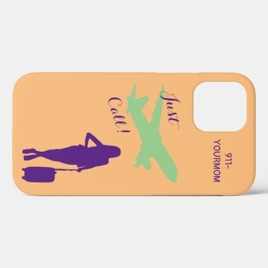 Ein Anruf ist weg Case-Mate iPhone Hülle (Rückseite (Horizontal))