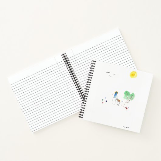 Ein ansprechendes SpiralNotebook Notizblock (Innenseite)