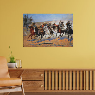 Ein Ansturm auf das Holz von Remington, Poster