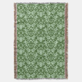 Ein antiker Blumendamast Decke (Vorderseite Vertikal)