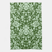 Ein antiker Blumendamast Handtuch (Vertikal)