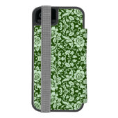 Ein antiker Blumendamast Incipio iPhone Geldbeutel-Hülle (Folio Rückseite)