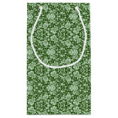 Ein antiker Blumendamast Kleine Geschenktüte (Rückseite)