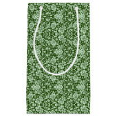 Ein antiker Blumendamast Kleine Geschenktüte (Vorderseite)