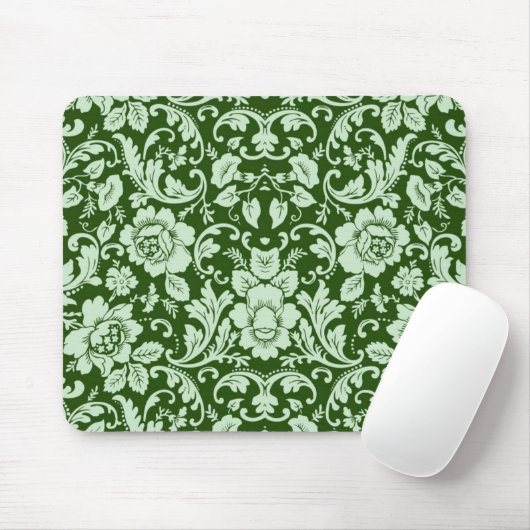 Ein antiker Blumendamast Mousepad (Mit Mouse)