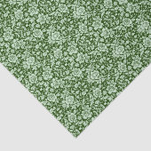 Ein antiker Blumendamast Seidenpapier (Ausschnitt)