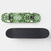 Ein antiker Blumendamast Skateboard (Horizontal)