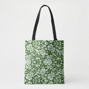 Ein antiker Blumendamast Tasche