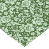 Ein antiker Blumendamast Tischdecke (Schrägansicht)