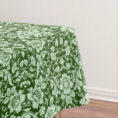 Ein antiker Blumendamast Tischdecke (Beispiel)