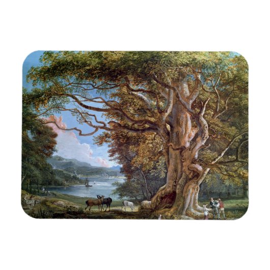 Ein antiker Buchenbaum, 1794 (Öl auf Leinwand) Magnet (Horizontal)