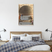 Ein antiker Sarcophagus von Basaltes, Lov genannt Leinwanddruck (Insitu (Schlafzimmer))