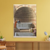 Ein antiker Sarcophagus von Basaltes, Lov genannt Leinwanddruck (Insitu (Wohnzimmer))