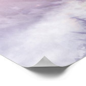 Ein antikes chinesisches Gebäude auf einer Bergspi Poster (Ecke)