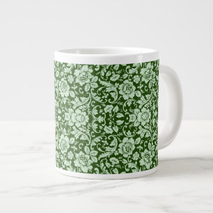 Ein antikes florales Damastmuster Jumbo-Tasse