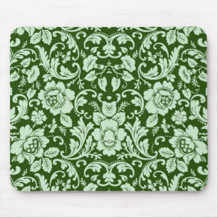 Ein antikes florales Damastmuster Mousepad