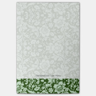 Ein antikes florales Damastmuster Post-it Klebezettel