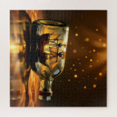 Ein antikes Schiff in einer Flasche Puzzle (Horizontal)
