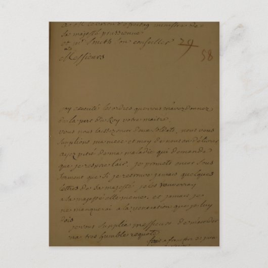 Ein Antrag auf Freilassung aus dem Gefängnis Postkarte (Vorderseite)