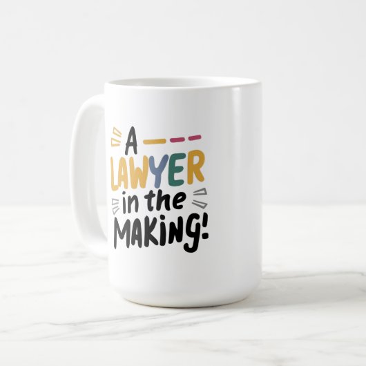 Ein Anwalt in der Geburt Kaffeetasse (Vorderseite Links)