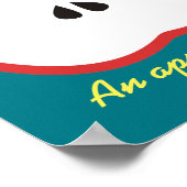 Ein Apfel als Tagesbild Poster (Ecke)