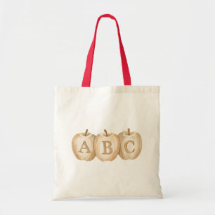 Ein Apfel am Tag ABC Buchstaben Tragetasche