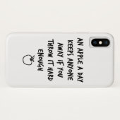 Ein Apfel am Tag Case-Mate iPhone Hülle (Rückseite (Horizontal))