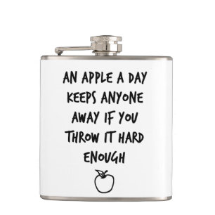 Ein Apfel am Tag Flachmann