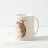 Ein Apfel Am Tag Igel Kaffeetasse (VorderseiteRechts)