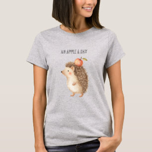Ein Apfel Am Tag Igel T-Shirt