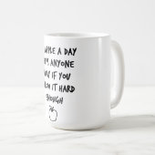 Ein Apfel am Tag Kaffeetasse (VorderseiteRechts)