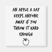 Ein Apfel am Tag Magnet (Vorne)