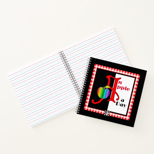 Ein Apfel am Tag Notizblock (Innenseite)