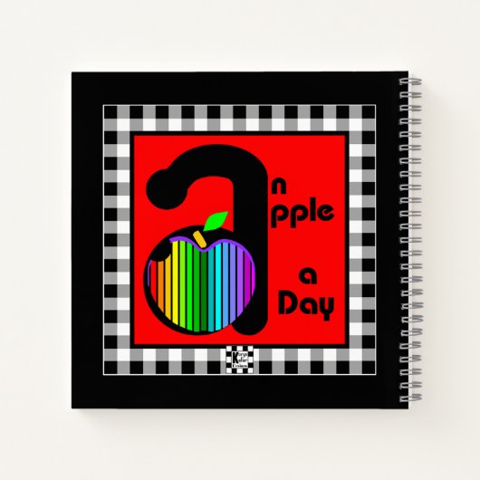 Ein Apfel am Tag Notizblock (Rückseite)