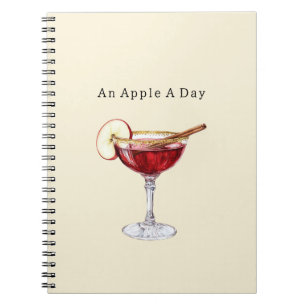 Ein Apfel am Tag   Notizblock