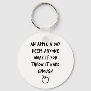 Ein Apfel am Tag Schlüsselanhänger