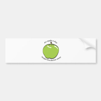 Ein Apfel ein Tag… Autoaufkleber