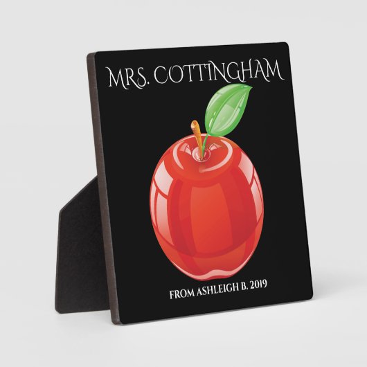 Ein Apfel für den Lehrer Fotoplatte (Vorderseite)