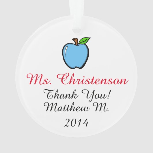 Ein Apfel für den Lehrer - Ornament - SRF (Rückseite)