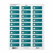 Ein Apfel mit roter Kontur und grünen Blätter (Vorne)