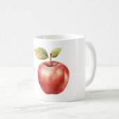 Ein Apfel pro Tag Kaffeetasse (VorderseiteRechts)