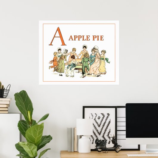 Ein Apfelkuchen: Apple Pie Poster (Heimbüro)
