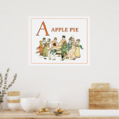 Ein Apfelkuchen: Apple Pie Poster (Küche)