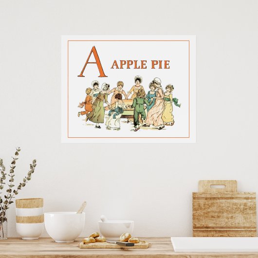 Ein Apfelkuchen: Apple Pie Poster (Küche)