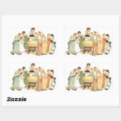 Ein Apfelkuchen: Cut it Rechteckiger Aufkleber (Blatt)