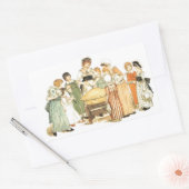 Ein Apfelkuchen: Cut it Rechteckiger Aufkleber (Umschlag)