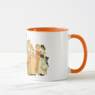 Ein Apfelkuchen: Schneide ihn Tasse