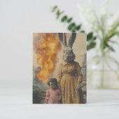 Ein apokalyptischer Osterhase Postkarte (Stehend Vorderseite)