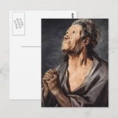 Ein Apostel von Jacob Jordaens Postkarte (Vorne/Hinten)